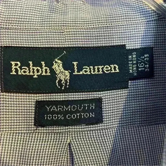 Mens Polo Ralph Lauren Long Sleeve Light Weight Cotton Button Up Shirt L - XL - Picture 1 of 12